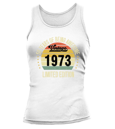 50 Year Old Gifts Vintage 1972 Limited Edition 50 Tank top Woman