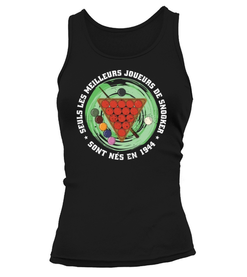 Snooker born in 1944 Vintage Birthday Snooker Tank top Woman