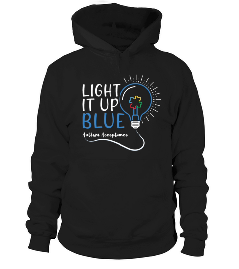 Acceptance Light April Blue For Autism Awareness Hoodie Unisex