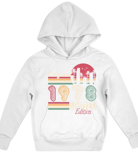 1978 original vintage birthday gift Kids Hoodie