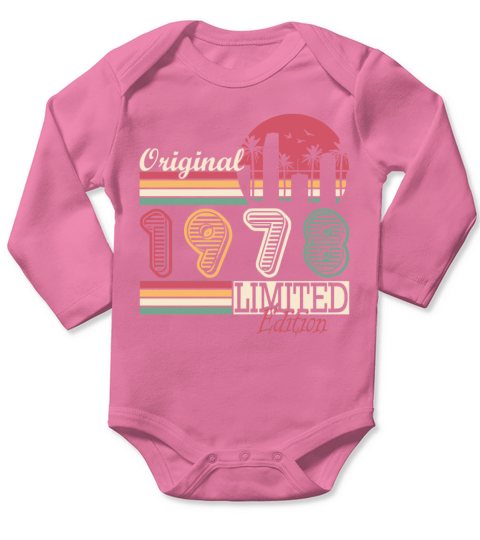 1978 original vintage birthday gift Long Sleeve Baby One-Piece