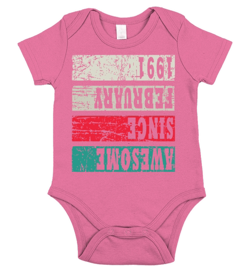 1991 Vintage Birthday Present Short Sleeve Baby One-Piece