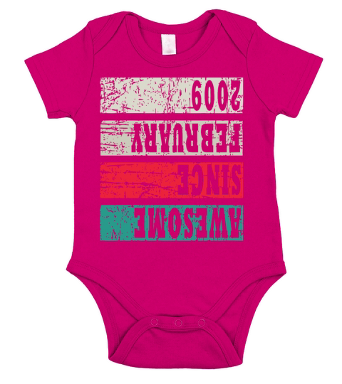 Vintage 14th Birthday 2009 Sports Gift Short Sleeve Baby One-Piece