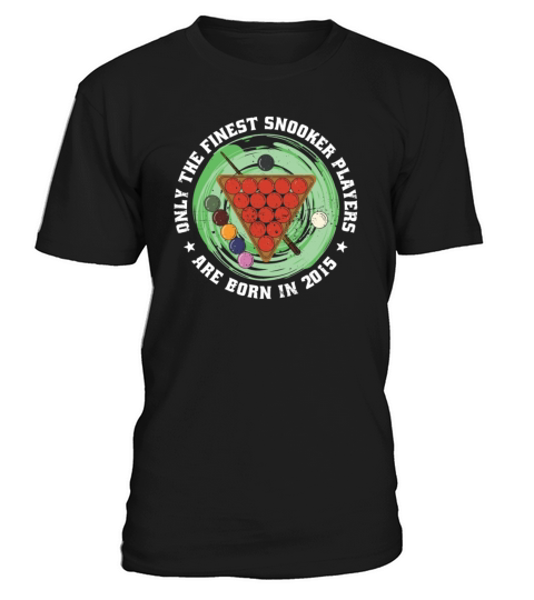 Snooker born in 2015 Vintage Birthday Snooker-game T-Shirt Unisex