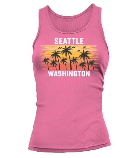 Seattle Washington Summer Retro VIntage Vacation Tank top Woman