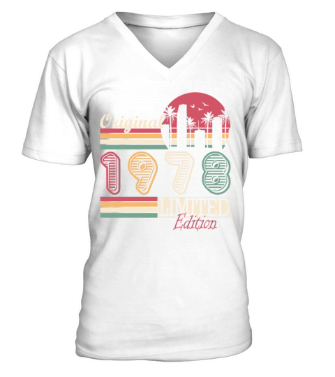 1978 original vintage birthday gift V-Neck T-shirt