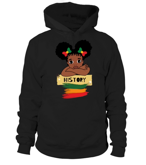 Rtro vintage Black History month cute girl Hoodie Unisex