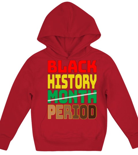 African American Women Black History Month Period Kids Hoodie
