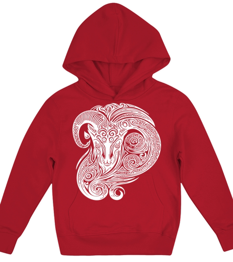 Elegant Capricorn Vintage Tribal Tattoo Kids Hoodie