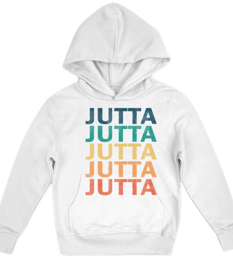 Jutta Name T Shirt - Jutta Vintage Retro Name Gift Kids Hoodie
