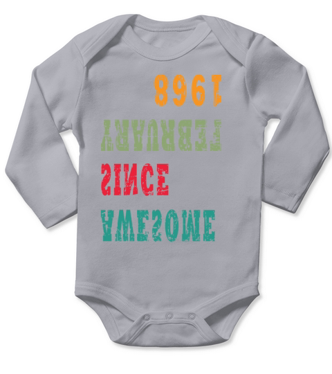1968 Original Vintage Vintage Birthday Gift Long Sleeve Baby One-Piece