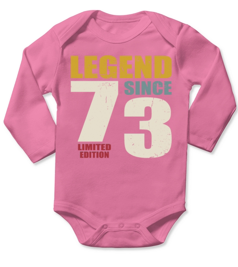 50th birthday vintage 1973 legend since 1973 Long Sleeve Baby One-Piece