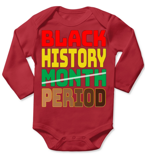 African American Women Black History Month Period Long Sleeve Baby One-Piece