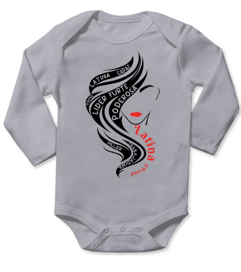 Latina Hispanic Heritage Month Long Sleeve Baby One-Piece