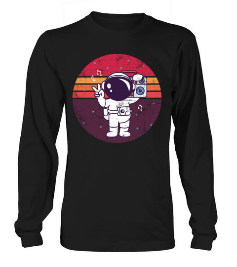 Music Astronaut Vintage Long sleeved Unisex
