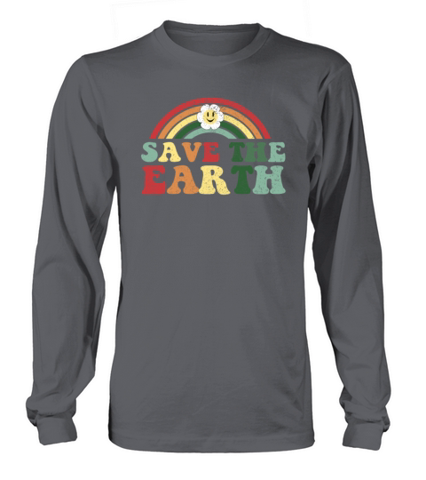 Save the Earth Vintage Distressed Earth Day Long sleeved Unisex