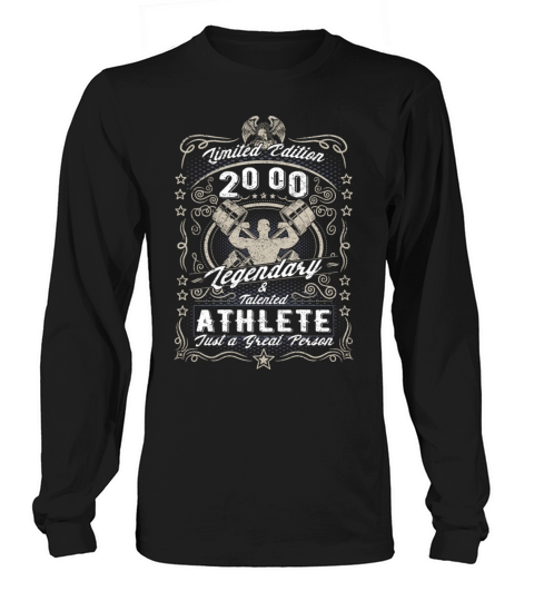 Vintage 2000 Fitness Birthday Gift Sport Hobby Long sleeved Unisex