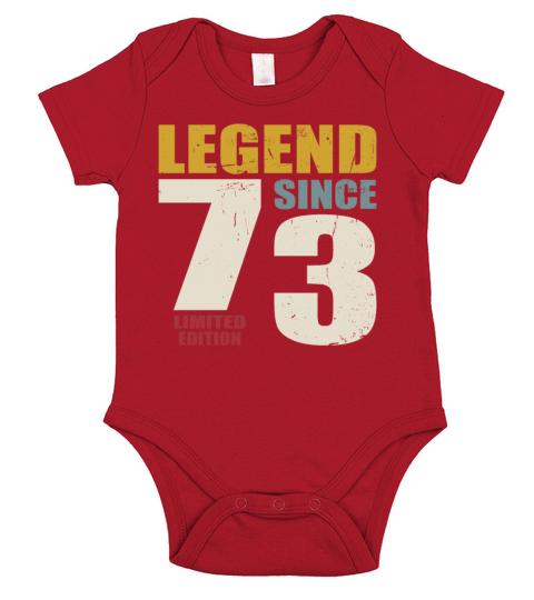 50th birthday vintage 1973 legend since 1973 Short Sleeve Baby One-Piece