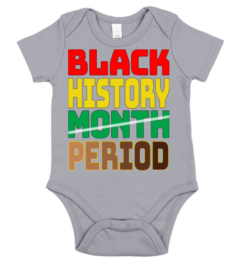 African American Women Black History Month Period Short Sleeve Baby One-Piece