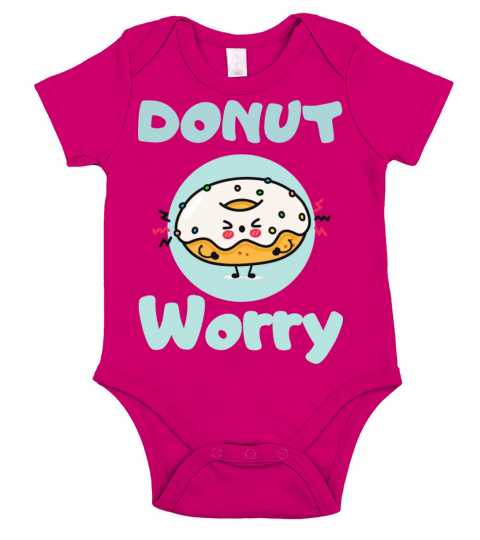 Donut Worry Short Sleeve Baby One-Piece