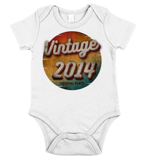 VINTAGE 2014 ORIGINAL PARTS Short Sleeve Baby One-Piece