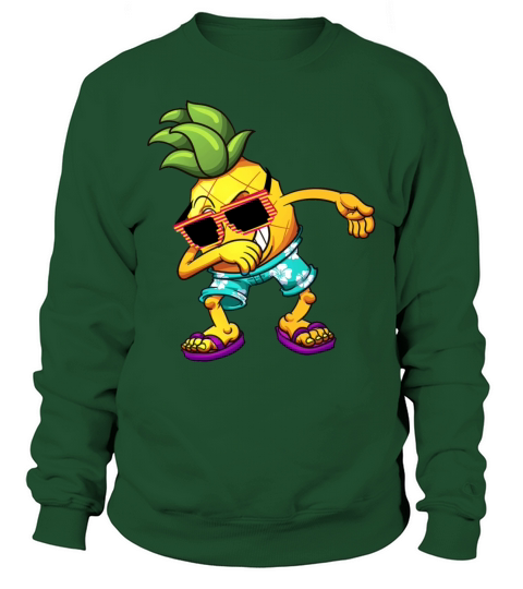 Dabbing Cool Sunglasses Pineapple Sweatshirt Unisex