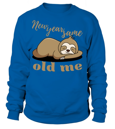 New Year Same Old Me Lazy Sloth Uglu Christmas Sweatshirt Unisex