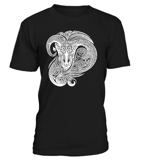 Elegant Capricorn Vintage Tribal Tattoo T-Shirt Unisex