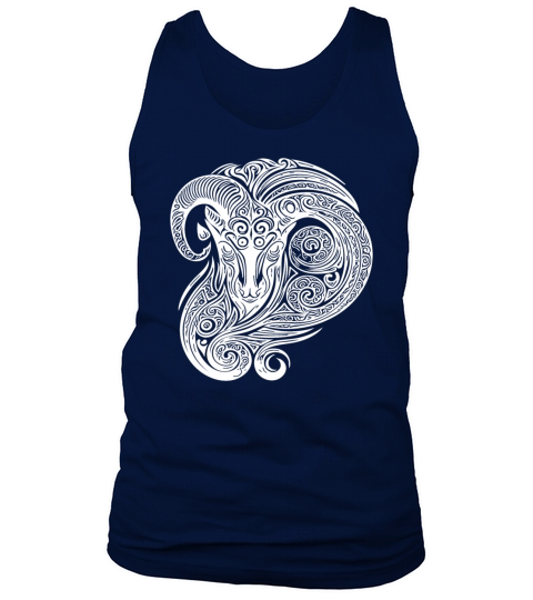 Elegant Capricorn Vintage Tribal Tattoo Tank Top Unisex