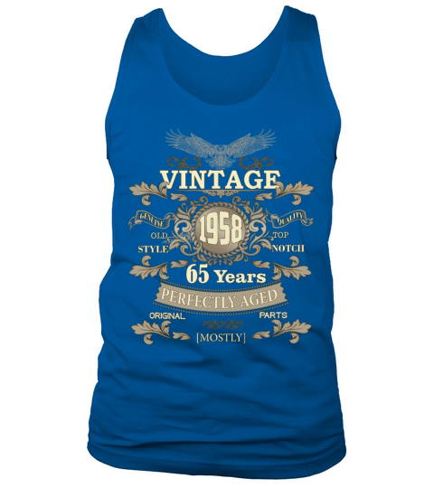 Gift for 65th birthday - Vintage ornaments - gift Tank Top Unisex