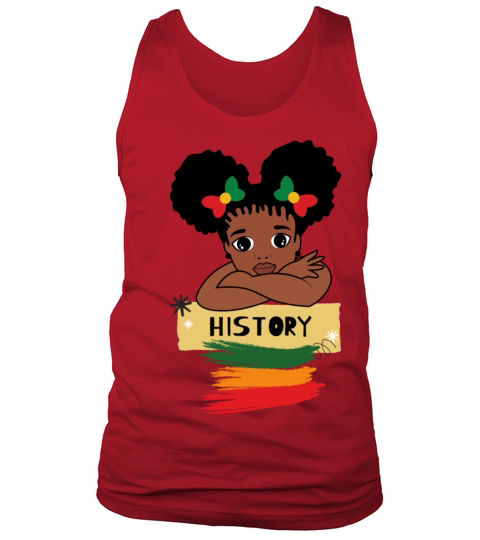 Rtro vintage Black History month cute girl Tank Top Unisex