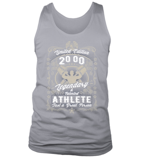 Vintage 2000 Fitness Birthday Gift Sport Hobby Tank Top Unisex