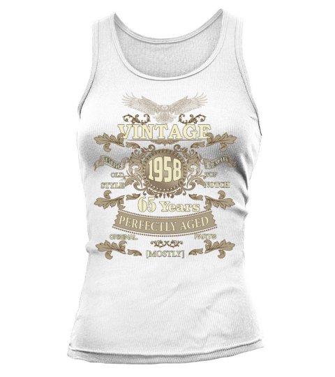 Gift for 65th birthday - Vintage ornaments - gift Tank top Woman