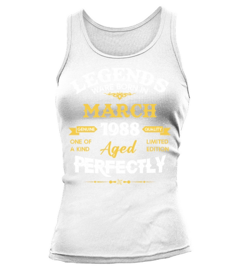 Vintage Aged To Perfection March 1988 Tank top Woman