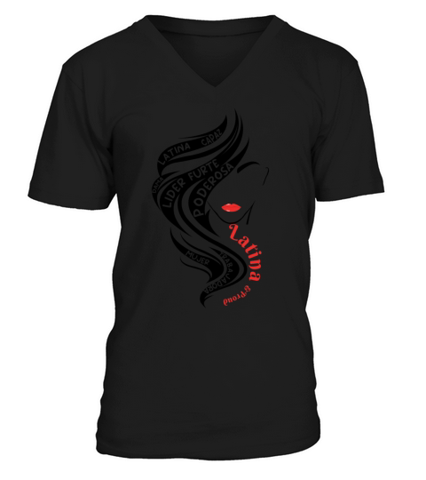 Latina Hispanic Heritage Month V-Neck T-shirt