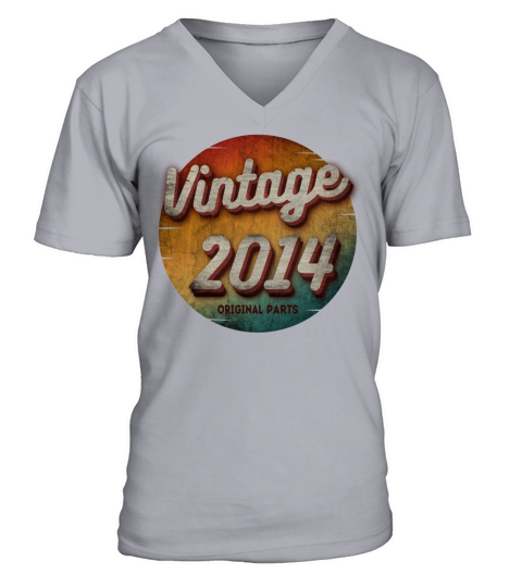 VINTAGE 2014 ORIGINAL PARTS V-Neck T-shirt