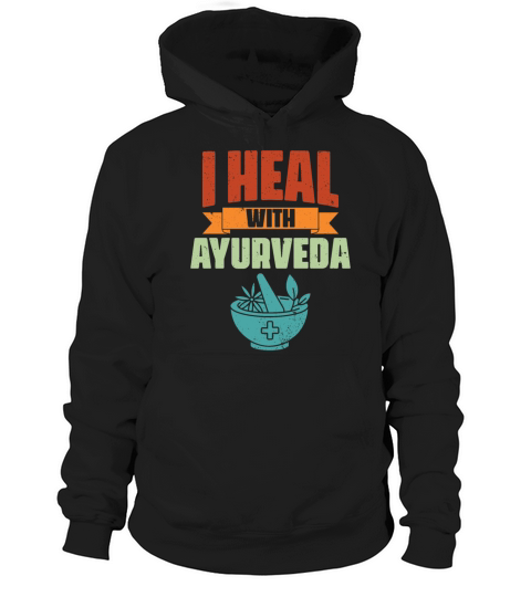 Vintage Ayurvedic Life Therapy I Heal With Hoodie Unisex