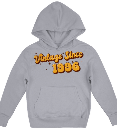 Vintage since 1996 27 Years Old - Groovy 27th Kids Hoodie
