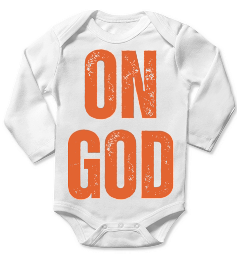 On God - Christian Quotes Inspirational Long Sleeve Baby One-Piece