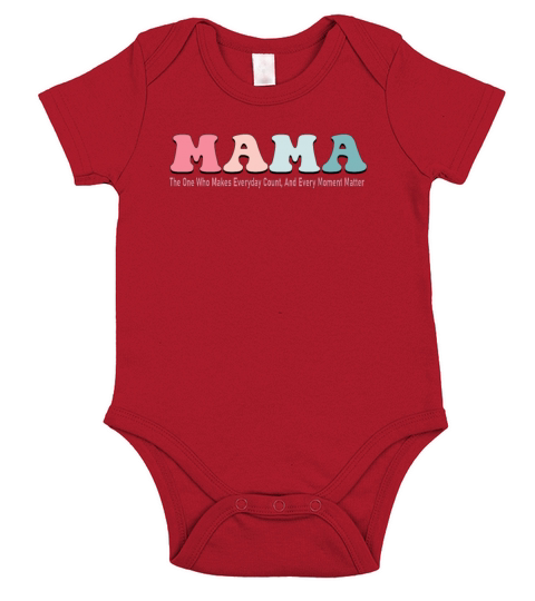 Mothers Day Womens Inspirational Quotes for Mama Short Sleeve Baby One-Piece