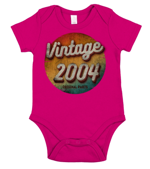 VINTAGE 2004 ORIGINAL PARTS Short Sleeve Baby One-Piece