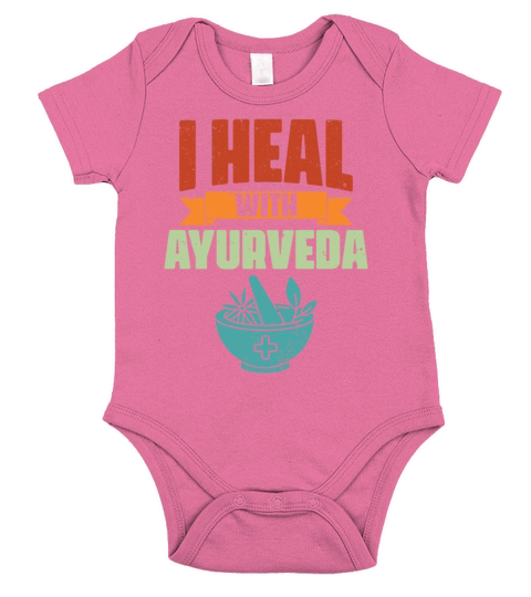 Vintage Ayurvedic Life Therapy I Heal With Short Sleeve Baby One-Piece