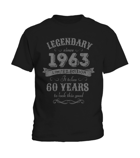60th Birthday Vintage 1963 Kids T-Shirt