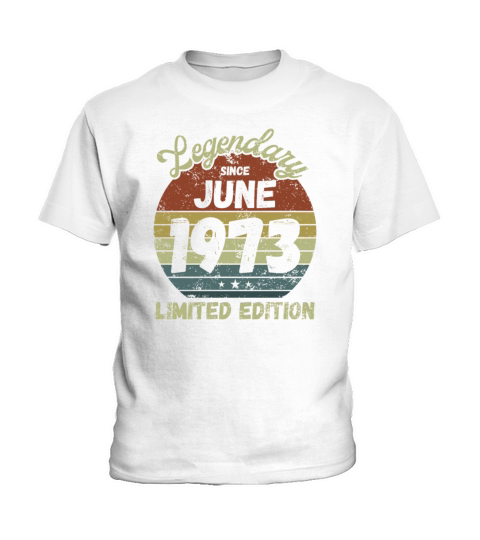 June 1973 - Vintage Birthday Present Kids T-Shirt