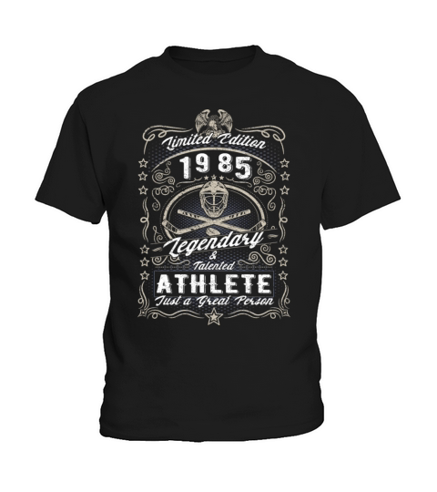 Vintage 1985 Ice Hockey Birthday Gift Sport Hobby Kids T-Shirt