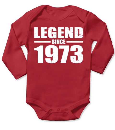 50th birthday vintage 1973 legend since 1973 Long Sleeve Baby One-Piece