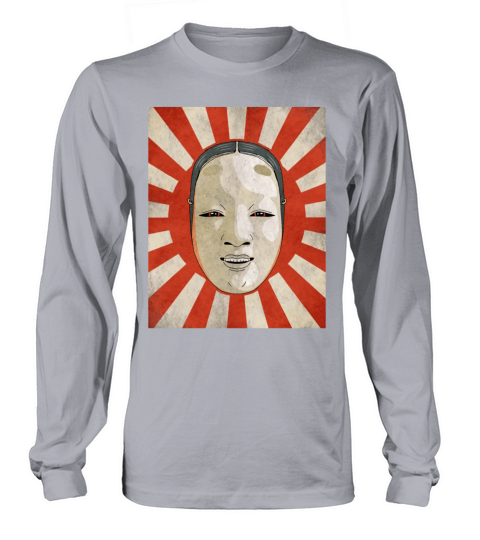 Angura Kei Dark Japanese Aesthetic Noh Mask Long sleeved Unisex