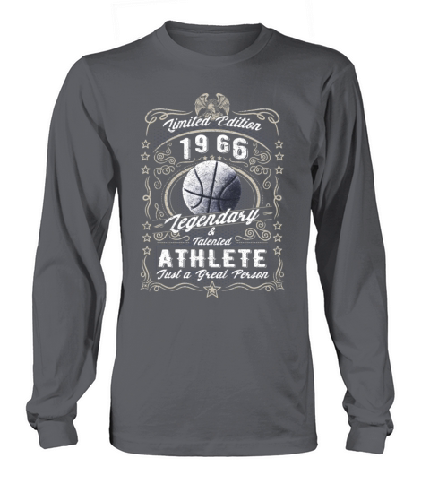 Vintage 1966 Basketball Birthday Gift Sport Hobby Long sleeved Unisex