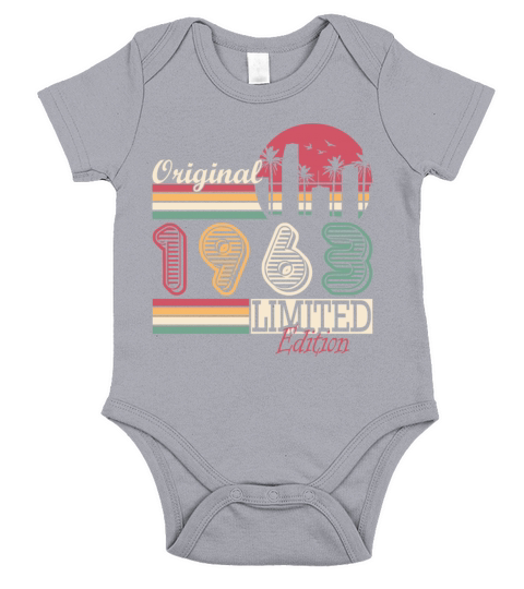 Original 1963 vintage birthday gift Short Sleeve Baby One-Piece