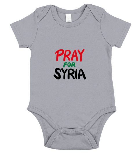 Pray for Syria Short Sleeve Baby One-Piece